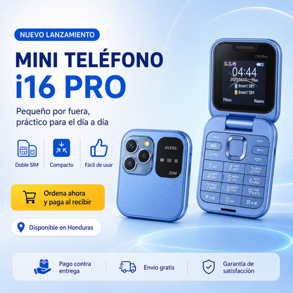 teléfono inteligente i16 pro-flip